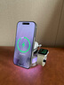 XINHV信輝無(wú)線(xiàn)充電器三合一適用蘋(píng)果手機iPhone16Pro/15耳機 AirPod手表iWatch蘑菇燈MagSafe磁吸支架 鈦合金-尊貴套裝（配30W PD快充頭） 曬單實(shí)拍圖
