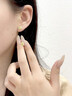 中國黃金CHINA GOLD碎碎冰愛心18k耳釘女彩金耳飾七夕情人節(jié)禮物送女友老婆生日實用 京速達-18K金碎碎冰愛心耳釘 曬單實拍圖