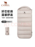 駱駝（CAMEL）歡喜睡袋加寬加厚防寒保暖秋冬季戶(hù)外露營(yíng)被子174CL08636燕麥色 曬單實(shí)拍圖