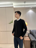HLA海瀾之家針織衫男輕商務(wù)假兩件雙領(lǐng)毛衣男25新秋季 黑色03 HNTHW3J001A XL 180/96A 推薦151~164斤 曬單實(shí)拍圖