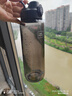 膳魔師（THERMOS）耐高溫水杯學生超大容量運動塑料水杯L男女生夏季戶外大號茶杯水 1000ML魔力黑耐高溫120C 簡易裝 曬單實拍圖