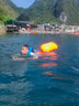 煦凜德國跟屁蟲(chóng)游泳成人雙氣囊漂浮球浮標安全戶(hù)外可儲物超大裝備 流線(xiàn)款【拉鏈手機倉橙】雙氣囊  曬單實(shí)拍圖