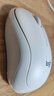 羅技（Logitech）M221 輕音鼠標 無線鼠標 辦公鼠標 對稱鼠標 帶無線微型接收器 米白色 曬單實拍圖