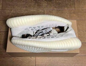 阿迪達斯男女YEEZY 350 V2 白玉石椰子夏日透氣休閑鞋H06519 44 曬單實拍圖