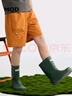 馬騎頓（MQD）【五分褲】男大童夏季新品戶外工裝輕量化登山休閑褲 桔色 150 曬單實拍圖