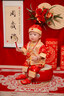 迪士尼1周歲禮服男寶寶夏季春秋男孩唐裝紅色百天宴滿(mǎn)月嬰兒抓周衣服夏 小皇子短-袖夏 80 【8-10個(gè)月體重19-22斤】 曬單實(shí)拍圖