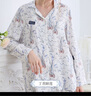 DOMIAMIA月子服產(chǎn)婦寬松大碼孕婦哺乳睡衣家居服套裝夏季薄款兩件套 紗布套裝-春日宴野(不含哺乳口) M碼【推薦100-120斤】 曬單實拍圖
