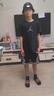 NIKE JORDAN 【純棉透氣】耐克AJ男童短袖t恤2025夏季新款兒童衣服 正黑色【純棉透氣】 160 /76 【建議身高152-158cm】 曬單實(shí)拍圖