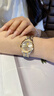 歐品客（Oupinke）金表女時(shí)尚氣質(zhì)瑞士手表女士名牌機械表夜光防水情人節禮物送老婆福到了-帶鑒定證書(shū)-機械全金女- 曬單實(shí)拍圖