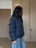 波司登（BOSIDENG）2025新款輕薄羽絨服女短款立領(lǐng)90絨寬松休閑保暖外套B250135304 夜空黑|8F44 S 160/84A 體重約100-110斤 曬單實(shí)拍圖