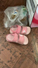 阿迪達斯（adidas）兒童涼鞋夏季男女大小童沙灘鞋  IH3634粉/白  曬單實(shí)拍圖