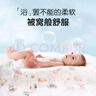 貝谷貝谷兒童浴巾純棉嬰兒浴巾超柔吸水紗布巾寶寶洗澡包巾新生嬰兒用品 愛麗絲花園6層紗布浴巾110*110cm 曬單實(shí)拍圖