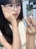 Lnieer925銀藍色水晶小魚碎銀手鏈女輕奢小眾手串精致百搭高級感手飾品 小魚款碎銀手鏈【925銀】 曬單實拍圖
