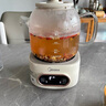 美的（Midea）全玻璃養(yǎng)生壺 辦公室燒水壺 家用多功能煮茶壺 花茶煮茶器 迷你小型電熱水壺 圍爐煮茶壺 【0膠水】YS10B101 1L 曬單實(shí)拍圖