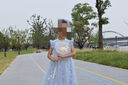 迪士尼女童愛莎公主連衣裙子新品連衣裙子女童夏季裝2025新中式旗袍漢服 曬單實(shí)拍圖