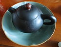 筆格天青汝窯壺承開(kāi)片可養功夫茶具壺托茶承干泡臺茶盤(pán)陶瓷茶點(diǎn)盤(pán) 葵口款（14.5cm） 單個(gè) 曬單實(shí)拍圖