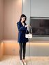 clotho Rennie品牌女裝風(fēng)衣女中長(zhǎng)款2025春秋新款韓版修身顯瘦百搭休閑小個(gè)子 藏青 M 曬單實(shí)拍圖