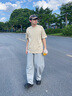 National Geographic國(guó)家地理25秋新品GRAPHIC土撥鼠印花圓領(lǐng)寬松男女同款短袖T恤 沉穩(wěn)米色MOURNING BEIGE M 曬單實(shí)拍圖