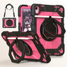 RBP適用2025新款ipad11/10保護殼A16芯片10代平板保護套方形轉盤(pán)360度旋轉支架硅膠全包防摔-黑玫粉 曬單實(shí)拍圖