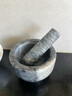 萬家全大理石搗蒜器木質(zhì)搗碎研磨搗藥罐手動擂缽石臼蒜臼壓打蒜泥搗藥器 大理石大號13*9cm 曬單實拍圖