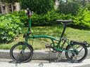 BXCC佰客思25款青春C6國產(chǎn)小布三折疊自行車(chē)鋁合金配件成人超輕便攜 郵政綠 6速 16英寸 曬單實(shí)拍圖