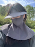 偶森防曬面罩帽子女夏季冰絲口罩臉基尼可拆卸騎行全臉防紫外線遮陽新 曬單實(shí)拍圖