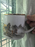 金鑲玉陶瓷辦公杯專用喝茶杯子茶水分離大容量馬克杯禮盒裝 水墨雅韻 曬單實(shí)拍圖