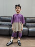 G.DUCKKIDS男童夏季套裝2025新款兒童夏裝炸街洋氣男孩純棉短袖休閑運(yùn)動酷帥 紫色 140 cm 曬單實(shí)拍圖