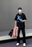 卡圖弛美式復(fù)古vibe彎刀牛仔褲男夏季修身顯瘦顯腿長褲子痞帥直筒微喇褲 黑色 XL 曬單實拍圖