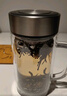 京東京造 茶杯 雙層玻璃茶水分離泡茶咖啡杯子帶把手大容量500ml 曬單實拍圖