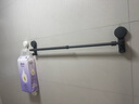 百悍衛(wèi)生間吸盤毛巾架免打孔置物架毛巾?xiàng)U壁掛式浴室浴巾收納掛架單桿 曬單實(shí)拍圖