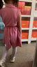 新款POLO衫套裝背心短褲裙女童夏季無(wú)袖學(xué)院風(fēng)女寶兩件套洋氣潮流 玫粉色 130 cm 曬單實(shí)拍圖