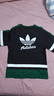 阿迪達(dá)斯 （adidas）童裝兒童T恤25夏季三葉草純棉男女中大童時(shí)尚運(yùn)動(dòng)圓領(lǐng)短袖KC1519 KC1520 黑色 165 （吊牌164） 曬單實(shí)拍圖