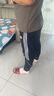 阿迪達斯 （adidas）男子戶外足球運動褲訓練收腿小口梭織長褲IB5012 黑色  XL  曬單實拍圖