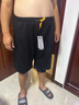 啄木鳥（TUCANO）大碼運動短褲男士夏季薄款外穿五分褲子寬松休閑百搭加肥加大短褲 FJA552-315黑色 8XL 【260-280斤】 曬單實拍圖