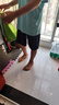 361°兒童短褲夏季男女童3-12歲透氣運(yùn)動(dòng)褲梭織五分褲 藏青 140 曬單實(shí)拍圖