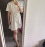 Teenie Weenie小熊女裝白色連衣裙2025年夏季新款簡(jiǎn)約氣質(zhì)通勤學(xué)院裙子 乳白色 L 曬單實(shí)拍圖