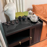 木馬人新中式移動(dòng)茶桌家用小茶臺客廳竹木茶車(chē)陽(yáng)臺茶幾燒水壺一體茶水柜 【烏金石面板】65長(cháng)單抽單門(mén)+煮茶款全自動(dòng)電器+茶具 曬單實(shí)拍圖