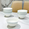 NINE CRANES景德鎮(zhèn)餐具碗組合家用米飯碗輕奢高溫陶瓷高級(jí)感4.5英寸飯碗10個(gè) 曬單實(shí)拍圖