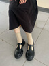愛(ài)步（ECCO）樂(lè)福鞋女 2025新款英倫風(fēng)牛皮厚底增高單鞋女 蹤跡220763 黑色22076301001 40 曬單實(shí)拍圖