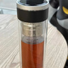 水莫停德國Smotic磁吸茶水分離杯男士雙層玻璃杯泡茶便攜透明水杯 爵士金【智能顯溫+按壓磁彈】 禮盒包裝 曬單實(shí)拍圖