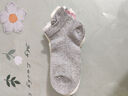貓人（MiiOW）【蝴蝶刺繡】女士襪子女夏季薄款網(wǎng)眼吸汗防臭抗菌冰絲短襪5雙 曬單實(shí)拍圖
