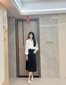 啄木鳥小個子半身裙女2025新款夏季休閑A字百褶裙寬松顯瘦中長款傘裙薄 黑色夏款 均碼 XL建議110-125斤 曬單實拍圖