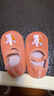 貝瑞加（Babyprints）寶寶學步襪嬰兒地板襪夏季透氣早教襪套網(wǎng)眼室內(nèi)鞋襪2雙裝 粉桔M 曬單實拍圖