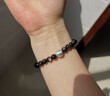RWTW貓眼黑曜石手串女 銀曜石六字真言好運足銀轉(zhuǎn)運珠七夕禮物 六字箴言轉(zhuǎn)運珠-8mm收藏級銀曜石 曬單實拍圖