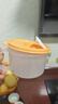 特百惠（Tupperware）微波460ml水晶湯碗可加熱學(xué)生上班族便攜露營野餐飯盒單個裝橙色 曬單實拍圖