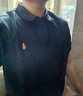 Hush Puppies【抗皺易打理】暇步士男裝2025夏季新款舒爽涼感短袖polo衫 墨藍色 XL 曬單實拍圖