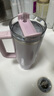 STANLEY巨無霸吸管杯 男女學生水杯保溫杯大容量不銹鋼杯子車載辦公水杯 【熱賣爆款】夢幻紫菀 887ml 曬單實拍圖