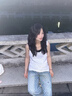 美式印花春夏休閑牛仔褲男高端潮牌闊腿褲情侶寬松高街寬松直筒褲 藍(lán)色 1331 L 體重 65-75kg 曬單實(shí)拍圖