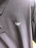 CAT卡特POLO衫男士經(jīng)典華夫格美式短袖翻領(lǐng)T恤25春夏新品通勤上裝 黑色 XL 曬單實(shí)拍圖